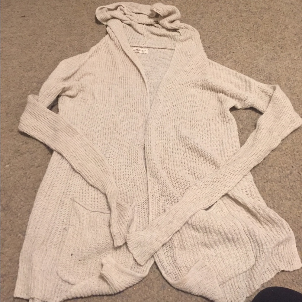 White cardigan